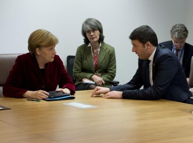 Renzi, Merkel e il rapporto deficit/pil da cambiare