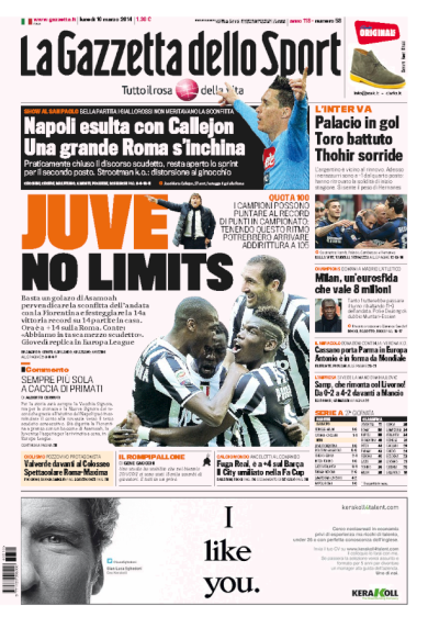 RASSEGNA – Mezzo scudetto