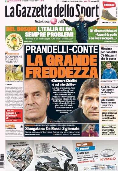 RASSEGNA – La grande freddezza