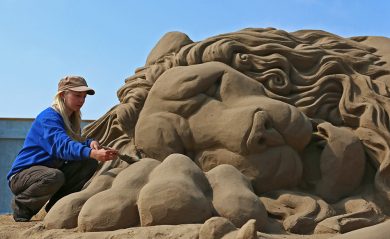 Sculture di sabbia a Weston-super-Mare