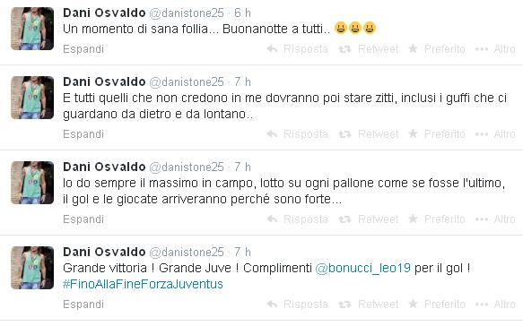 Osvaldo scatenato su Twitter: “Contro i gufi…” Osvaldo scatenato su Twitter: “Contro i gufi…”
