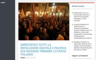 “Arrestateci tutti”, gli indipendentisti veneti contro lo Stato dopo l’operazione dei Ros