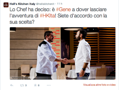 Hell’s Kitchen, a sorpresa eliminato uno dei favoriti: Gene