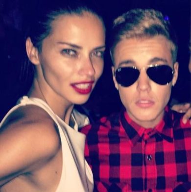Justin Bieber: notte di passione con Adriana Lima