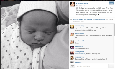 Megan Gale mamma: è nato River