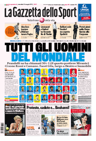 RASSEGNA – Tutti gli uomini del Mondiale