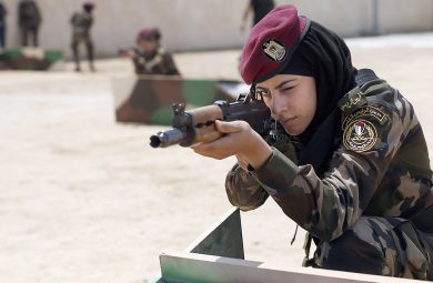 Soldatesse in addestramento a Gerico