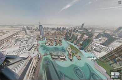 Google Street View sul Burj Khalifa, l’edificio più alto del mondo