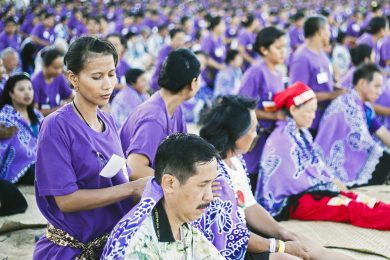 Massaggio sulla spiaggia da record a Bali