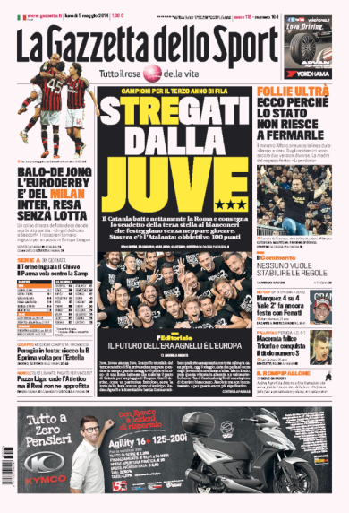 RASSEGNA – Juve, festa scudetto