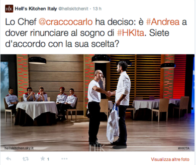Hell’s Kitchen Italia: eliminati Andrea ed Amelia