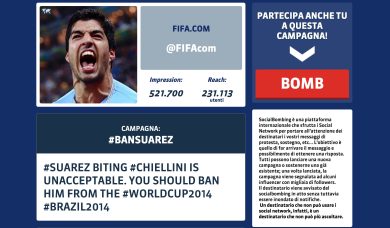 L’esclusione di Suarez diventa una campagna sul web