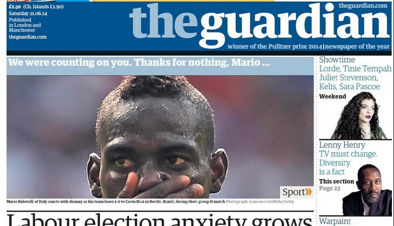 … E i giornali inglesi se la prendono con Balotelli … E i giornali inglesi se la prendono con Balotelli