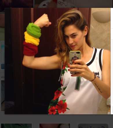 Melissa Satta, una tifosa speciale per il Ghana di Boateng