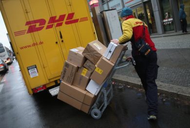 Dhl e la consegna con gli elicotteri