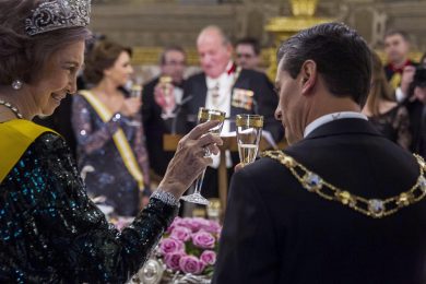 Cena di gala dai Reali di Spagna