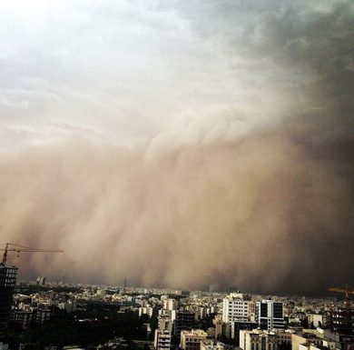 La tempesta di sabbia a Teheran