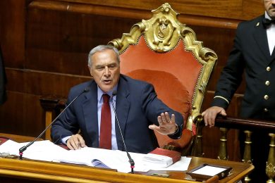 La gaffe di Grasso al Senato