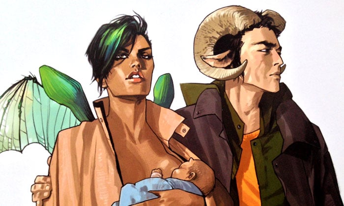 Fumetti: ‘Saga’: fate l’amore, non fate la guerra