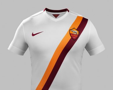 La nuova maglia da trasferta della Roma