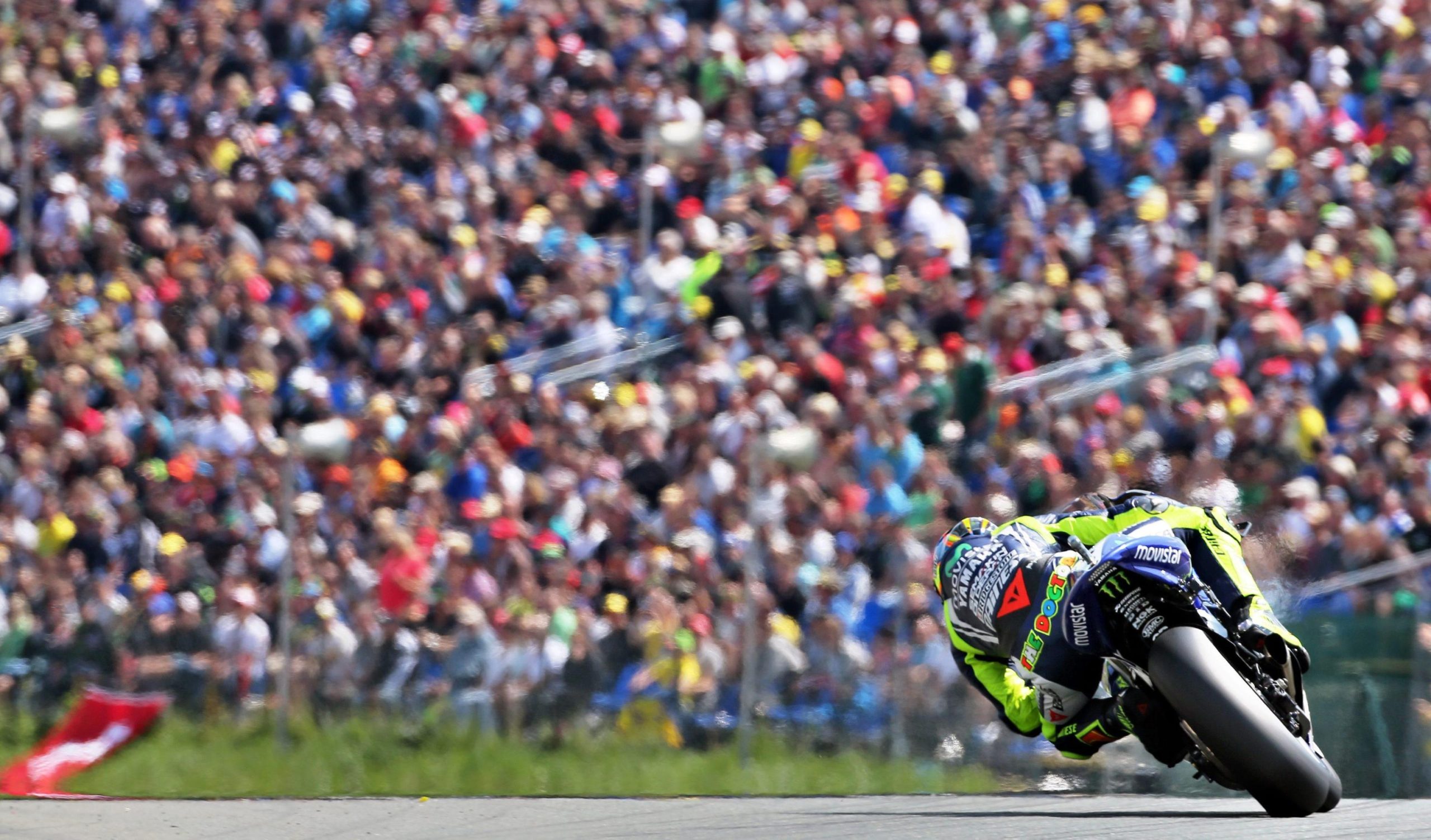 Valentino Rossi soltanto quarto in Germania