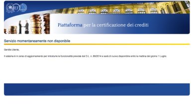 Debiti dello Stato verso le imprese: il mistero del sito fantasma