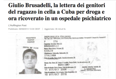 In carcere a Cuba per tre spinelli