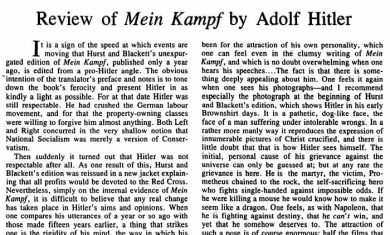 George Orwell e la recensione del ‘Mein Kampf’