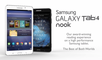 Samsung Galaxy Tab 4 Nook: è arrivato