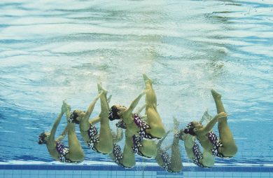 Il nuoto sincronizzato visto da sott’acqua