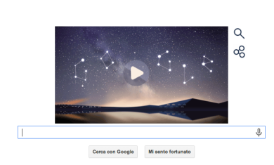 Un doodle per la pioggia di stelle