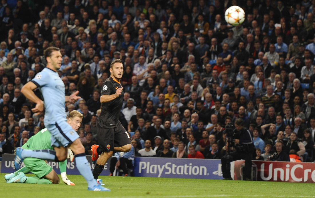 Totti record: in gol in Champions a 38 anni