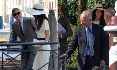 George Clooney e Walter Veltroni: amicizia e politica