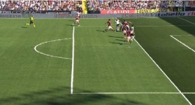 5° giornata: Sampdoria, gol regolare. Milan e Cesena mancano rigori