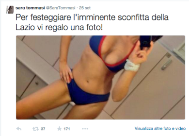 Sara Tommasi e la gufata razzista