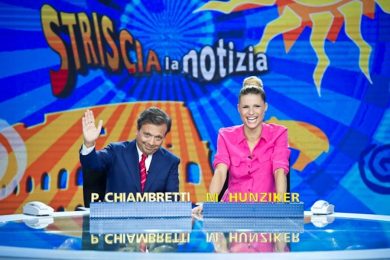 Striscia la notizia, tornano Michelle Hunziker e Piero Chiambretti
