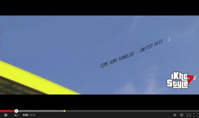 Beffa dei tifosi del Manchester United. Un aereo per dire: “Ronaldo torna”
