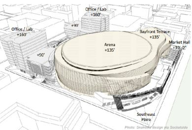 Nba: la nuova arena dei Warriors? Un wc!