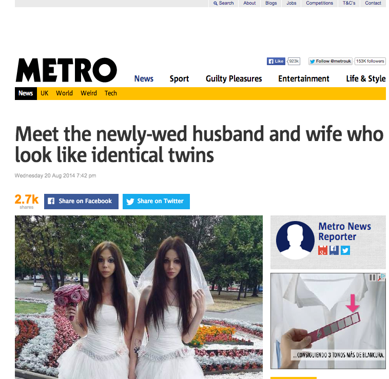 Dalla Russia arrivano le spose gemelle