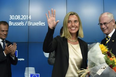 The European Council appoints Italian Minister Federica Mogherini as EU High Representative