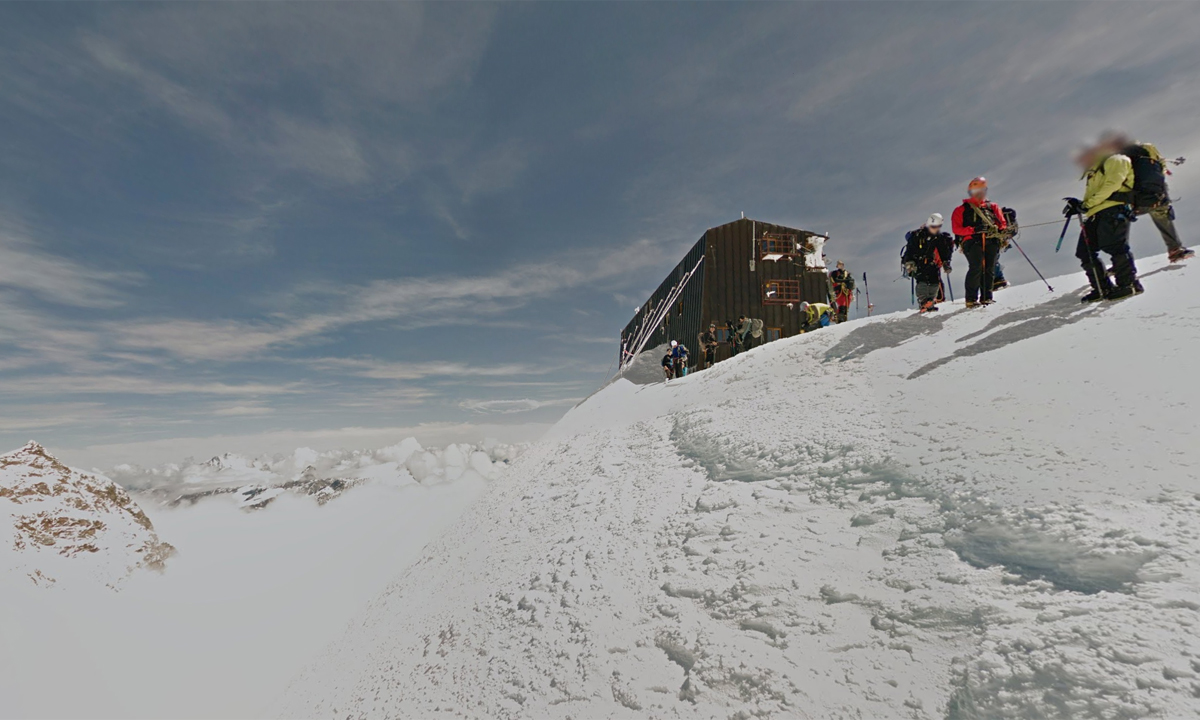 Google Street View nel rifugio alpino più alto d’Europa Google Street View nel rifugio alpino più alto d’Europa