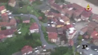 Genova dopo l’alluvione vista dall’alto