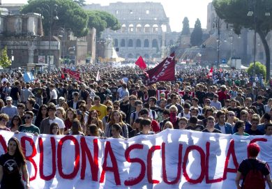 Manifestazioni studenti contro la “buona scuola”