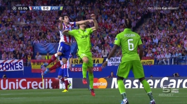 Atletico Madrid-Juventus 1-0, la moviola