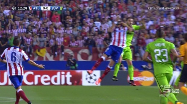 Atletico Madrid-Juventus 1-0, la moviola