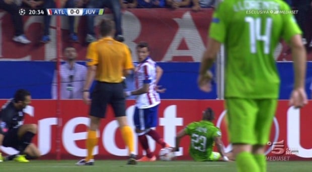 Atletico Madrid-Juventus 1-0, la moviola