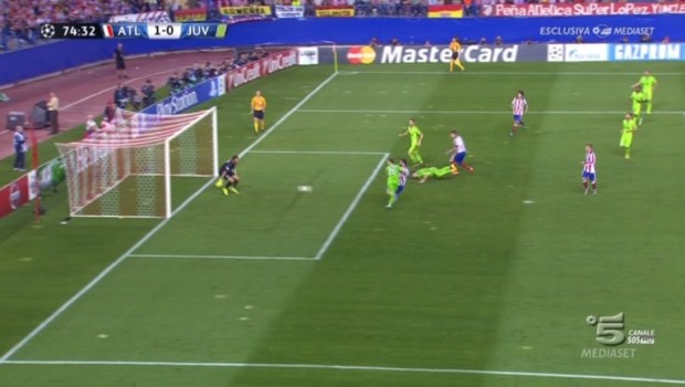 Atletico Madrid-Juventus 1-0, la moviola