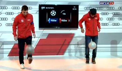 Messi vs. Neymar: chi produce più energia con i palleggi?