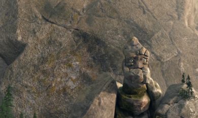 Il gigante di pietra salva il villaggio (più o meno)