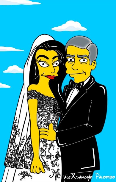 “AMORE!” Amal Alamuddin e George Clooney by aleXsandro Palombo